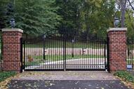 gate with initials