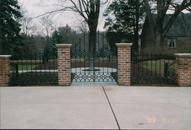 cast iron posts and panel