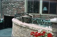 bell flower cast iron rail