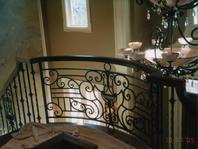 custom scroll railing