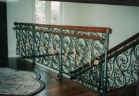stock scroll ornamental iron railing