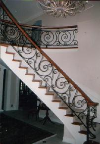 custom forged scroll design