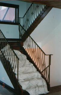 bowed picket and basket rail