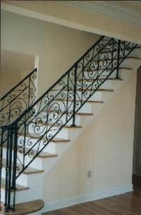 stock scroll ornamental iron railing