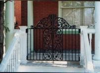 cast iron dogwood porch gate
