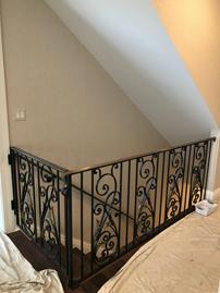 safety gate at top of stairs
