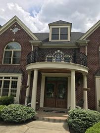 curved roof railing