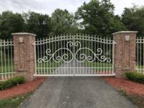 aluminum estate driveway security gate