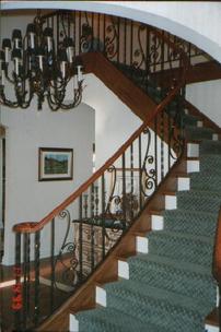 stock scroll ornamental iron railing