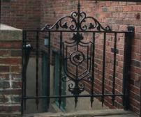 cast iron stairwell gate