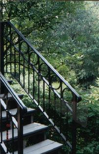 stair rail large rings