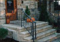 DOUBLE DIAMOND CAST IRON RAILING