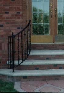 WROUGHT IRON RAILING SINGLE AND DOUBLE COLLARS