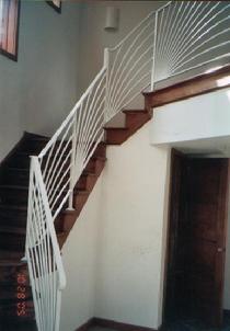 contemporary fan rail