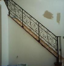 stock scroll ornamental iron railing