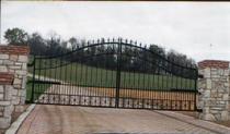 ornamental aluminum driveway gate